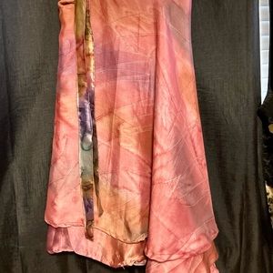 Wraparound sari skirt